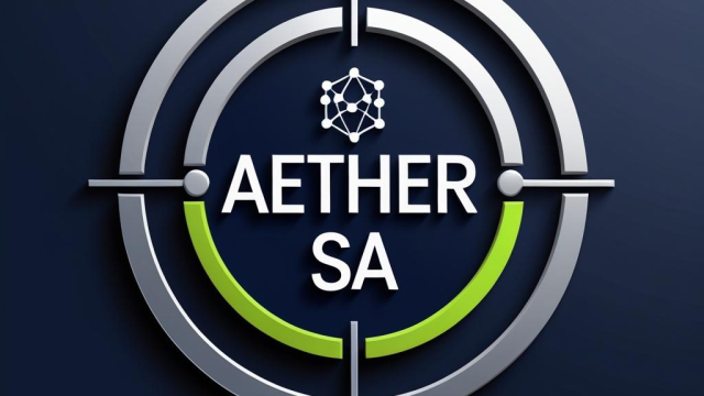 aether sa emblem logo navy and green
