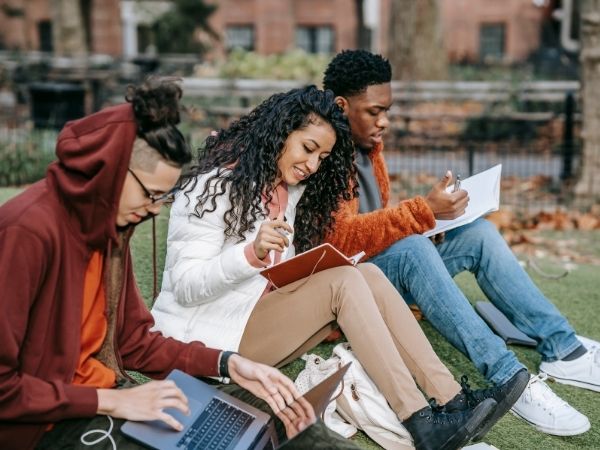 students studying students studying